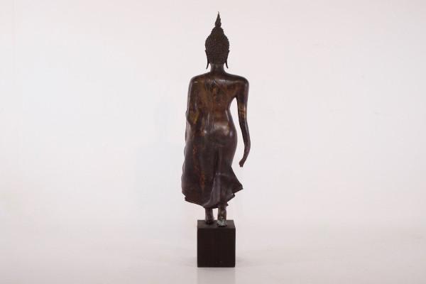 ‘walking Buddha’ Sukhothai In Bronze 130 Cm