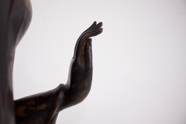 ‘walking Buddha’ Sukhothai In Bronze 130 Cm