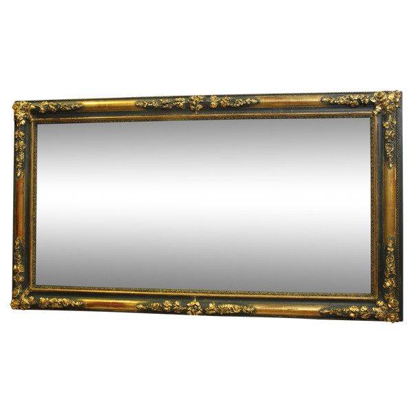 Rectangle Mirror Gold Leaf And Patina 67 x 121 cm