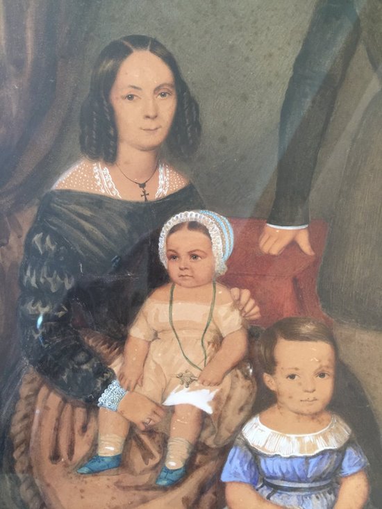 Nineteenth Family Portrait. Watercolor with gouache highlights.