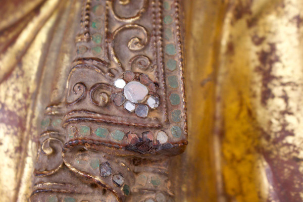 Buddha in piedi Birmania, Mandalay.