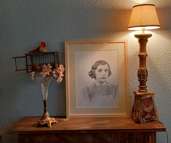 Ritratto di Anne Frank nel 1935/disegno