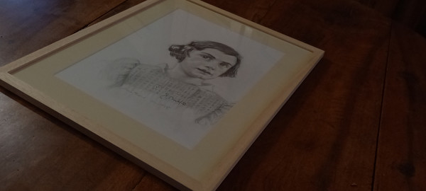 Ritratto di Anne Frank nel 1935/disegno