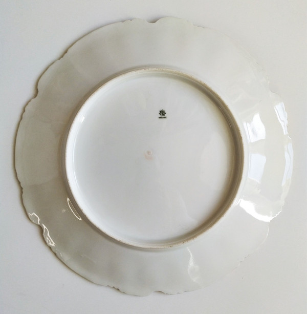 Piatto Decorativo Limoges In Porcellana Dipinta Pesce