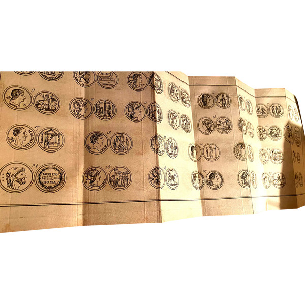 Beautiful illustrated copy in 8; Roman History Clarified by Medals, Paris 1783. By J.L. Schulz