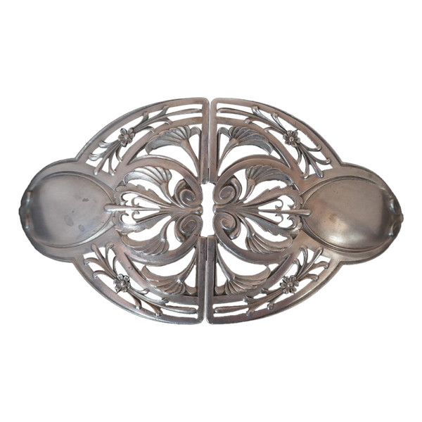 Gürtelschnalle aus Sterlingsilber.