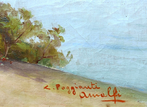 Luigi POGGIANTI, Landscape in Amalfi