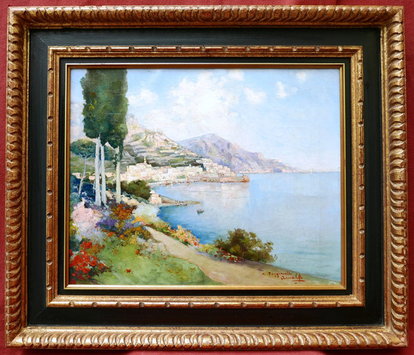 Luigi POGGIANTI, Landscape in Amalfi