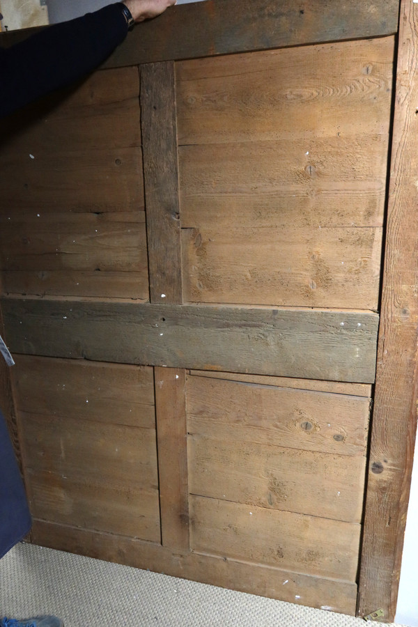 Grand miroir en bois doré fin XVIII début XIX