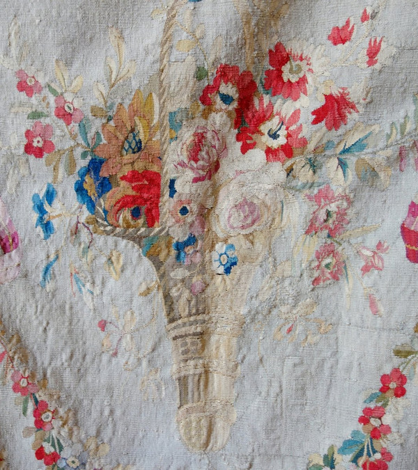 Aubusson Or Beauvais Fine Louis XVI Tapestry In Wool And Silk - Bagpipe Trophy