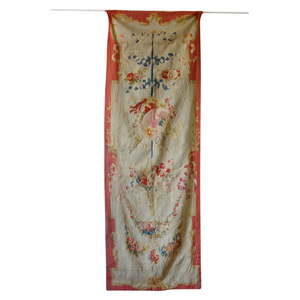 Aubusson Or Beauvais Fine Louis XVI Tapestry In Wool And Silk - Bagpipe Trophy