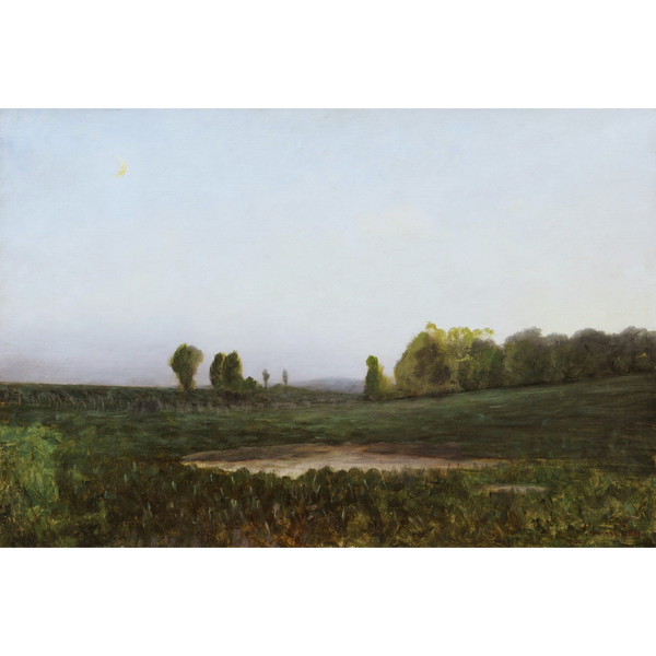 Jean-Antoine, dit Johannès SON, Paysage de l'Ain au crépuscule