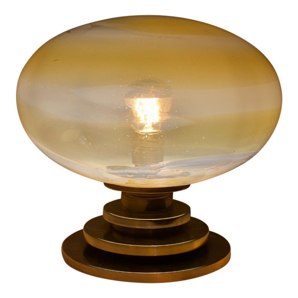 Lampe En Verre Soufflé Opalescent Doria.