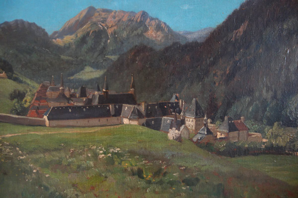 Ernest-Victor Hareux – Das Kloster La Grande Charteuse – Dauphinoise-Schule aus dem 19. Jahrhundert