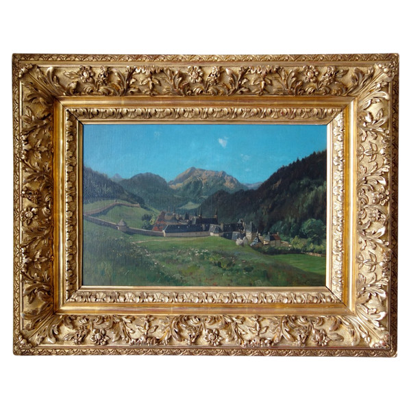 Ernest-Victor Hareux – Das Kloster La Grande Charteuse – Dauphinoise-Schule aus dem 19. Jahrhundert