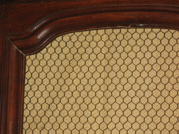 Facade of woodwork or library doors in walnut, late 18th century, Louis XIV style