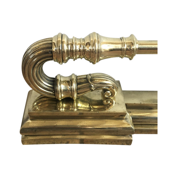 Barra frontale per camino in bronzo