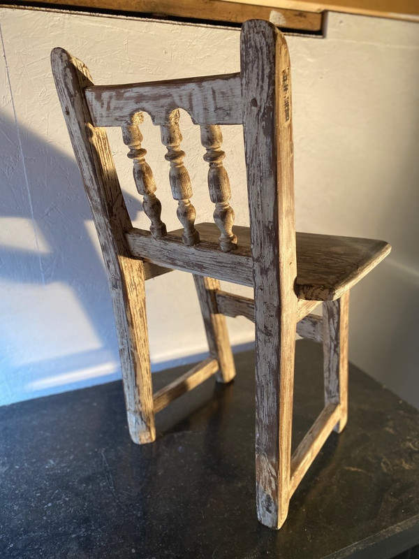 Small 18th Century Bleached Fir Mountain Chair