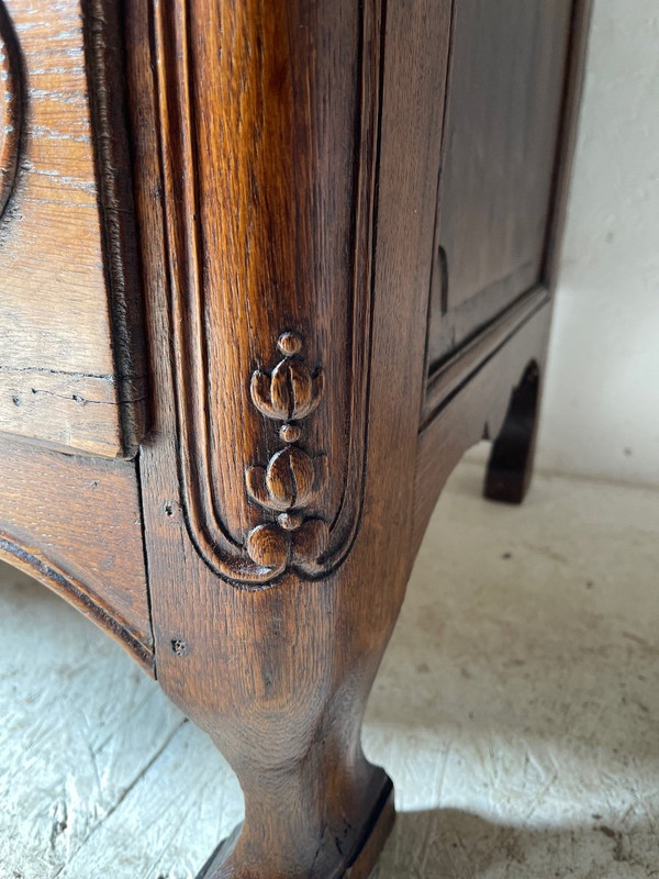Commode Louis XIV 18e Chêne Liégeoise
