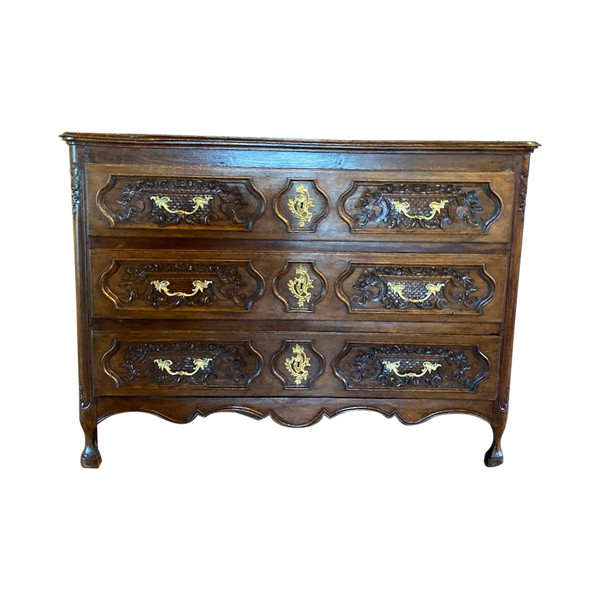 Commode Louis XIV 18e Chêne Liégeoise