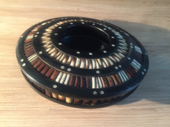 Empty Pockets or Ashtray. Ebony and Porcupine.