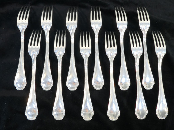 ERCUIS 12 grandes fourchettes modele TRIANON