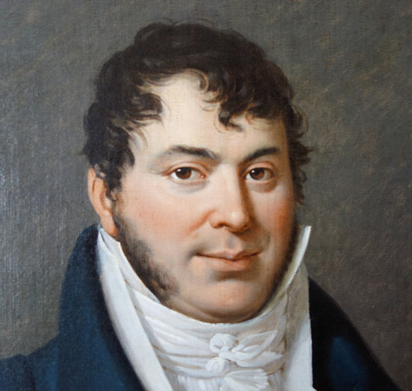 Edouard Pingret, Schüler Von David - Großes Männerporträt aus dem Kaiserreich 1813 - 103cm X 121cm