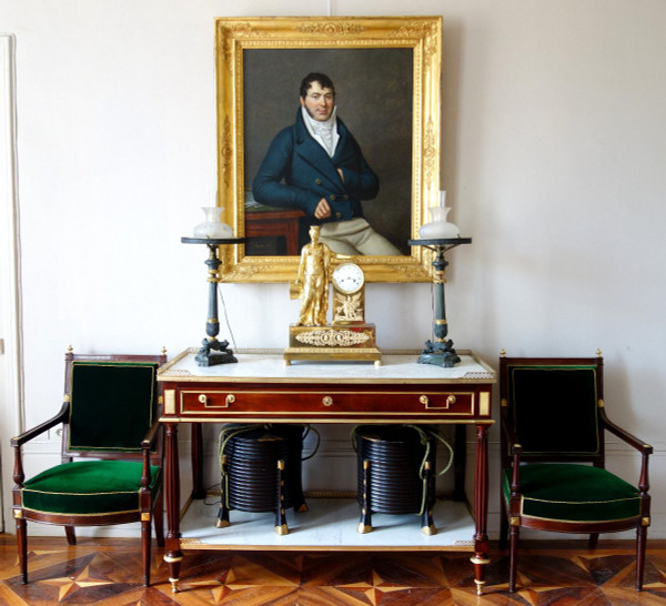 Edouard Pingret, Schüler Von David - Großes Männerporträt aus dem Kaiserreich 1813 - 103cm X 121cm