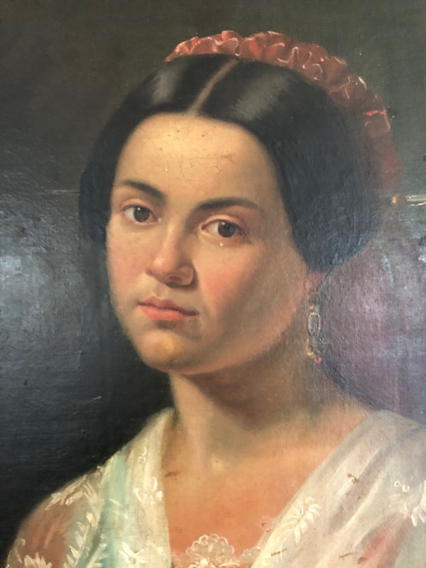 Peinture Portrait De Femme
