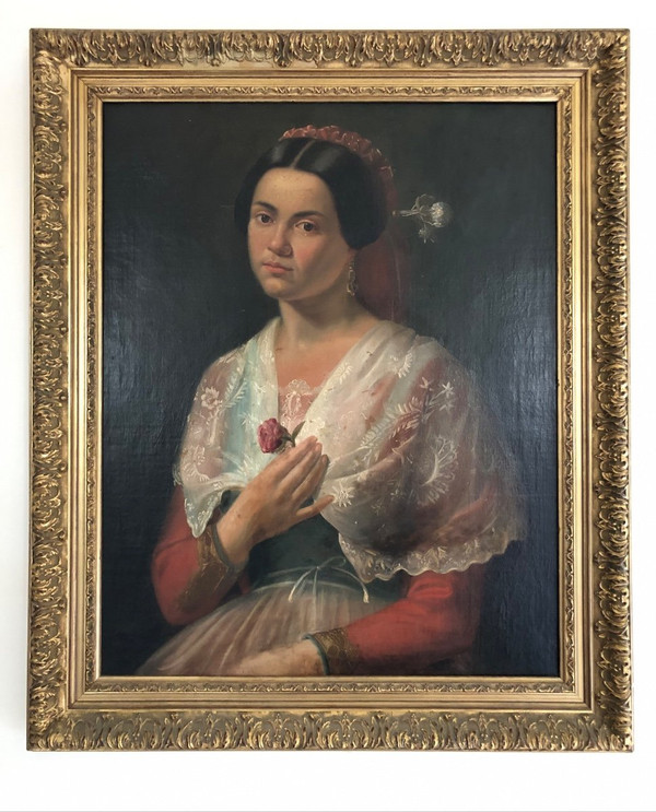 Peinture Portrait De Femme