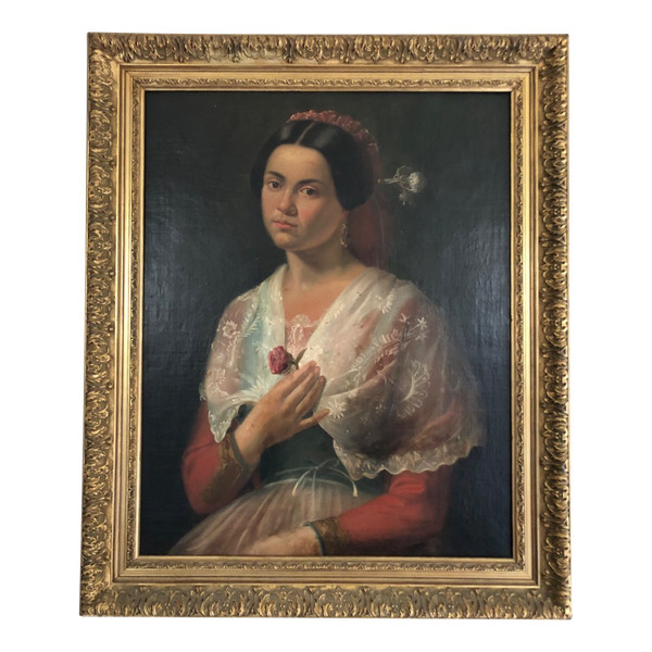 Peinture Portrait De Femme