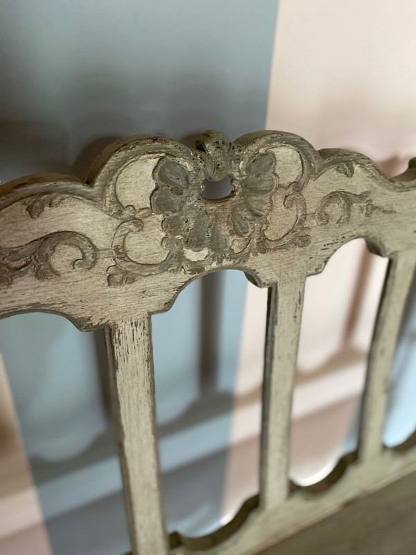 Liège Carved Bench 18th Century Polychrome