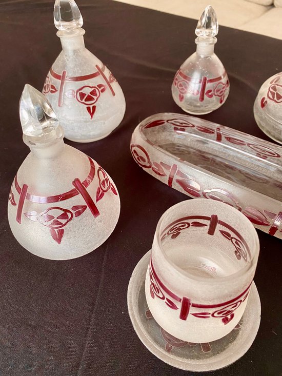 WC-Set "Französisches Glas"