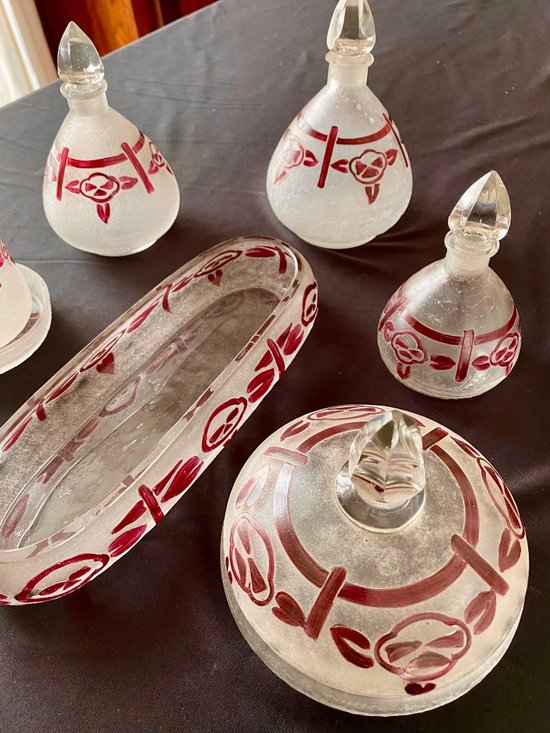 WC-Set "Französisches Glas"