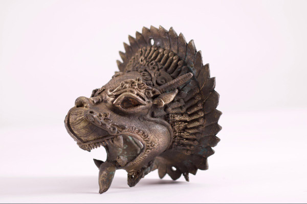 Bruciatore di incenso da parete Dragon Druk Dug Tibet Bhutan