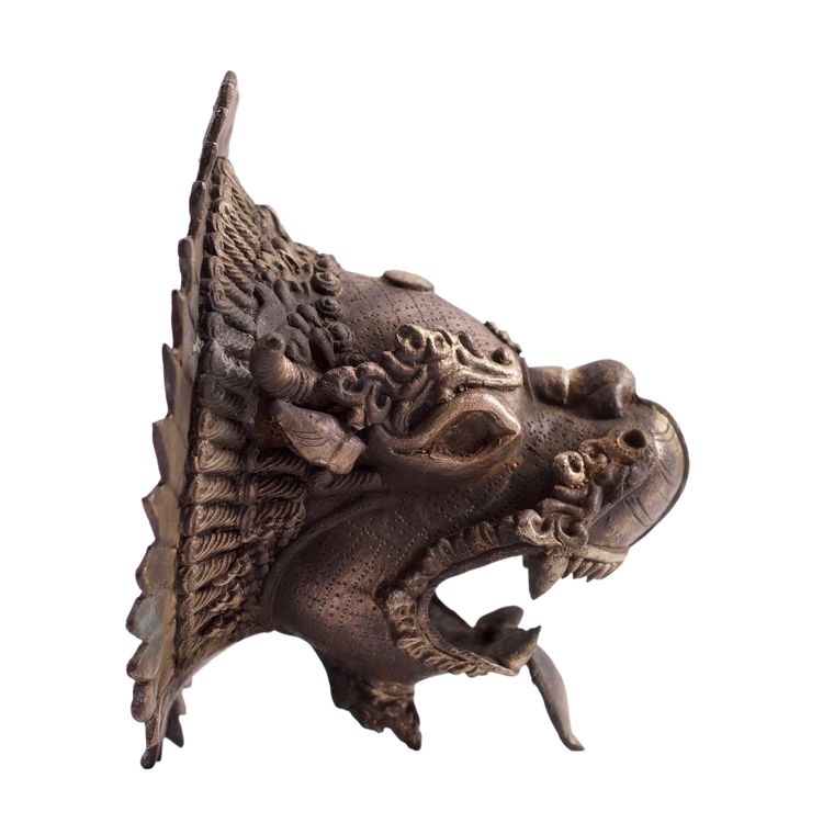 Bruciatore di incenso da parete Dragon Druk Dug Tibet Bhutan