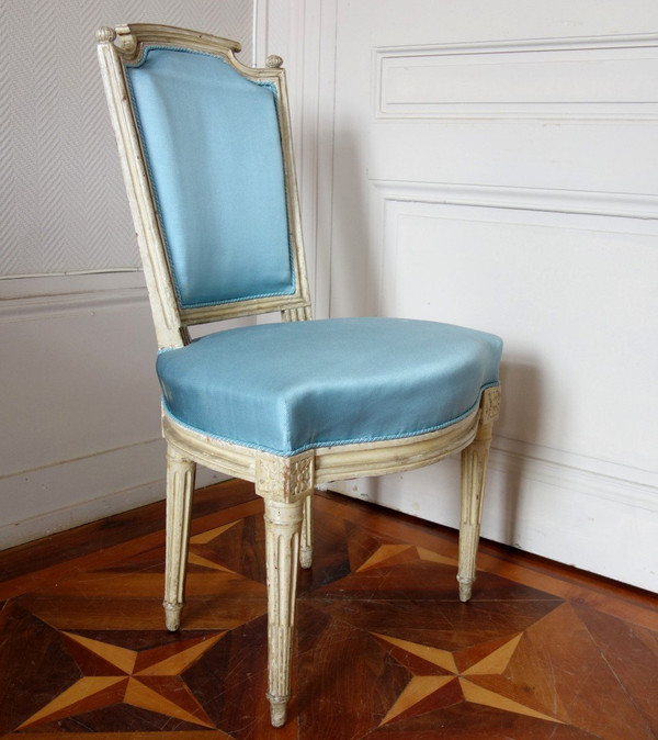 Pair Of Louis XVI Period Cabriolet Chairs