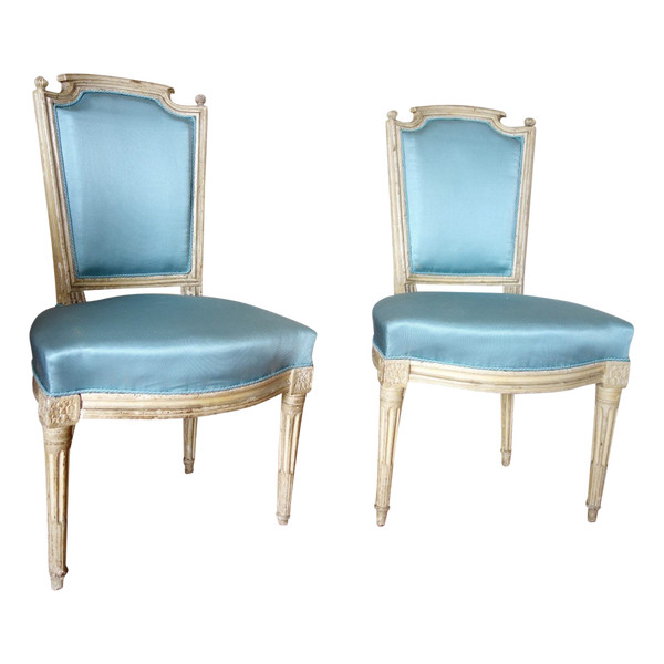 Pair Of Louis XVI Period Cabriolet Chairs