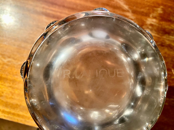 Bamako vase signed R Lalique