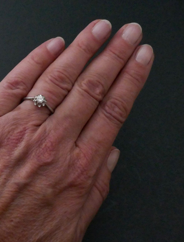 Diamond Solitaire, Platinum Setting.