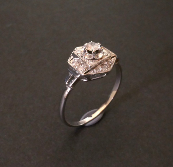 Bague Diamants, époque Art Déco.