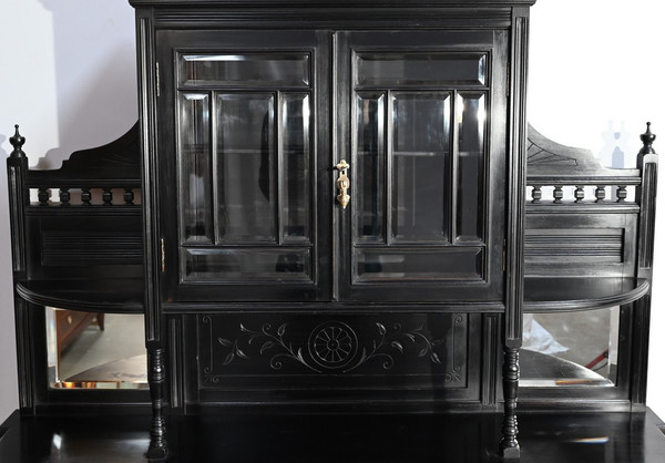 Meuble d’Entre Deux en Poirier Noirci, style Napoléon III – Fin XIXe