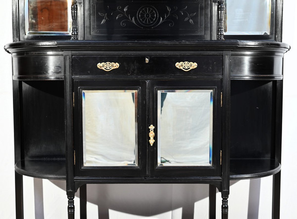 Meuble d’Entre Deux en Poirier Noirci, style Napoléon III – Fin XIXe