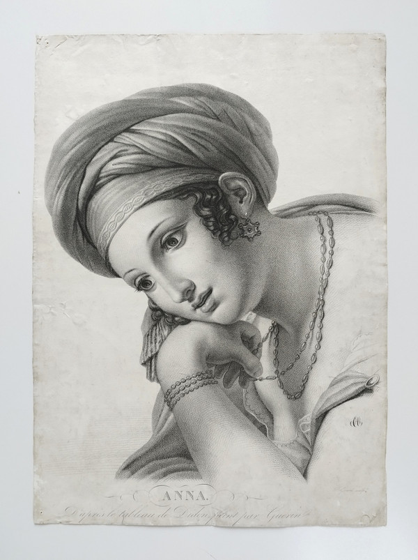 Anna-Frau im orientalischen Stil nach dem Gemälde von Dido von Guérin