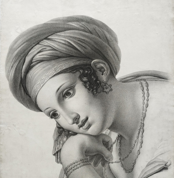 Anna-Frau im orientalischen Stil nach dem Gemälde von Dido von Guérin