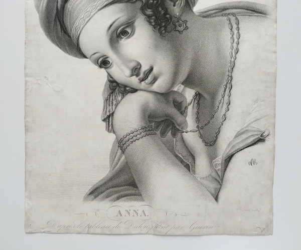 Anna-Frau im orientalischen Stil nach dem Gemälde von Dido von Guérin