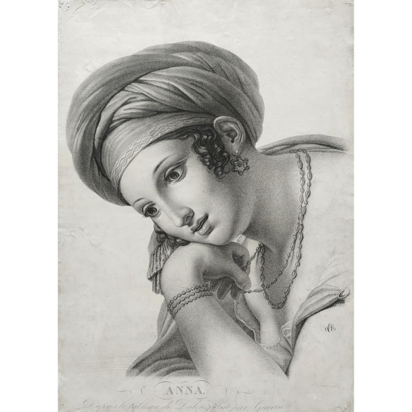 Anna-Frau im orientalischen Stil nach dem Gemälde von Dido von Guérin