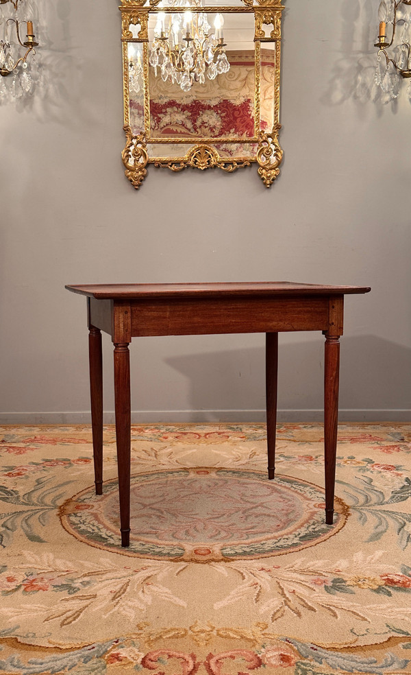 Cabaret Table In Mahogany Port Work From The 18th Century