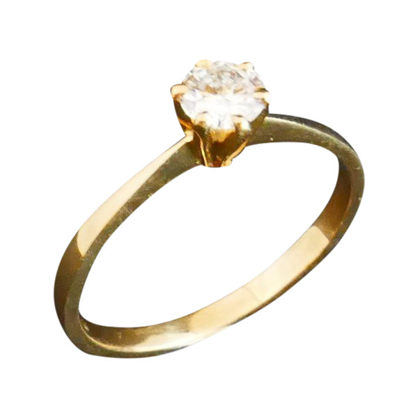 Diamant-Solitärring: 0,31 Karat.