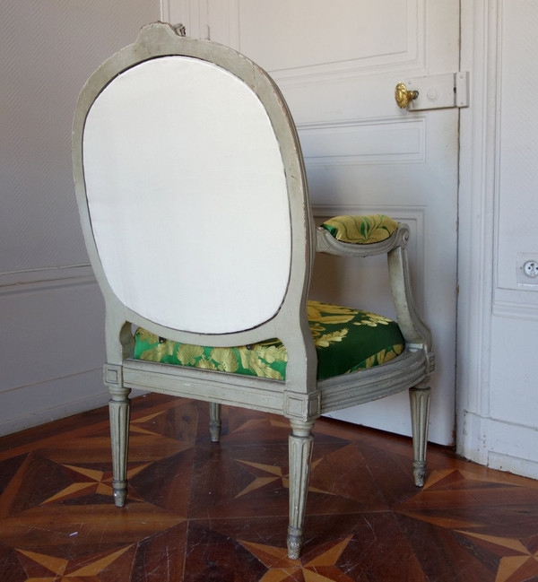 Pierre Brizard : Série De 6 Fauteuils à Chassis d'époque Louis XVI - Estampille